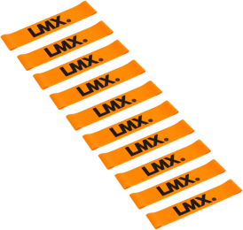 LifemaxxLMXMiniWeerstandsband-Medium-Oranje-10stuks