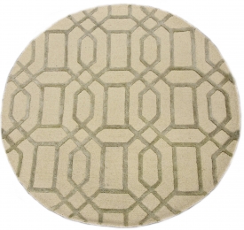 VloerkleedVegasrondhandgemaaktwolBakero