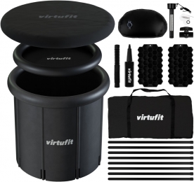 VirtuFitIJsbadXXL-375Liter-Antraciet-Inclusiefaccessoires