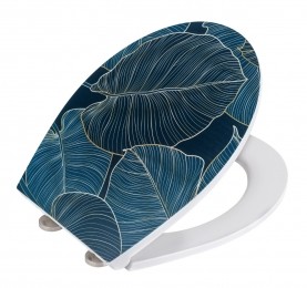 WenkoEmbossedsoftclosetoiletzittingBigLeaves