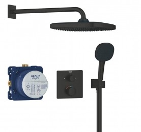 GrohePrecisionThermostatPerfectshowersetmetVitalioComfort250MatZwart