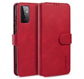 caseme-HoesjegeschiktvoorSamsungGalaxyA72-metmagnetischesluiting-mingserie-lerenbookcase-rood