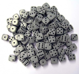 Dobbelstenen16mm-Grijs100stuks