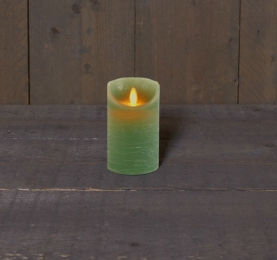 KaarsJadeGroenWaxRustiekBewegendeVlam75X125Cm3XaaaTimerAnnasCollection-Annascollection