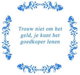 TeksttegelTrouwnietomDelftsBlauw