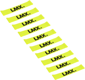 LifemaxxLMXMiniWeerstandsband-Extralicht-Geel-10stuks
