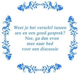 TeksttegelWeetjijhetverschildelftsBlauw