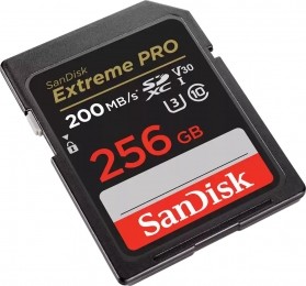 SanDiskSDXCExtremePro-256GB20090mbs-V30