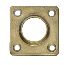 IntersteelRozetvierkant-messinggetrommeld