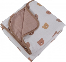 MamaLoesBeertjesLatte3-LaagsHydrofiel100x150cmLedikantdeken