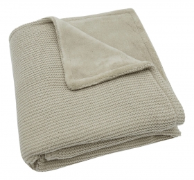 JolleinBasicKnitOliveGreenFleece75x100cmWiegdeken