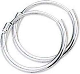 TheJewelryCollection-OorringenRondeBuis-Zilver