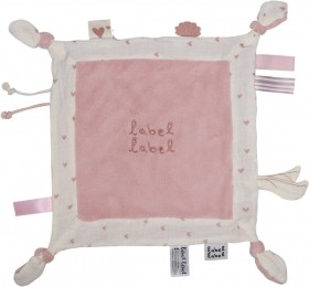 LabelLabelHartjesRozeKnuffeldoekjeLLPL-02690
