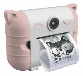KidywolfKidyprintPeachKinderCameraKIDYPRINT-PE