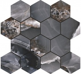JaboOnyxBleuhexagonmozaiektegels30x27cm