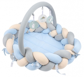 SevibabyBlauw3-in-1BraidedBedbumperenBabynest