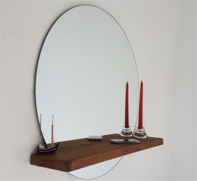 WandspiegelmetplankdennenhoutElifMioliDecor
