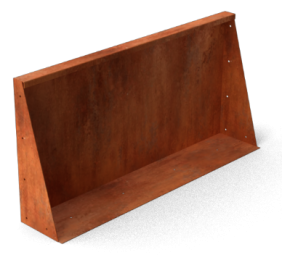 FrontaKeerwandenCortenstaalrechtstuk1000x200x750mmGeroba-Geroba