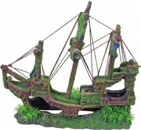 Polyresinornamentgezonkengaljoenmetgatenenmos30cm-Gebrdeboon