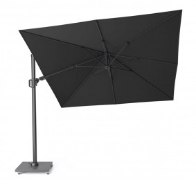 ZweefparasolChallengerZijwaartsKantelbaarT2premium3x3meterFadedBlackzonwering-Platinum