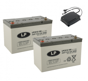 LandportLP2xLPCG12-100accus12volt100ahc-Goacculader24v10A