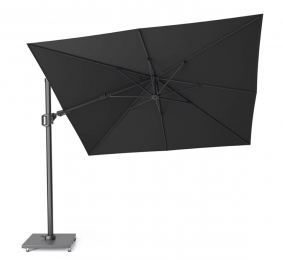 ZweefparasolChallengerZijwaartsKantelbaarT2premium3x3meterFadedBlackzonwering-Platinum