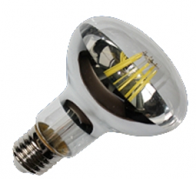 LEDE27-R63-FilamentSpiegel-6W-2700K-Dimbaar