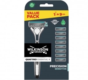 WilkinsonWilkinsonSwordScheermesjesQuattroTitaniumSensitive-8Mesjes