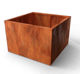 ArtesaRechthoekigeplantenbakkenCortenstaal1200x1200x800mmGeroba-Geroba