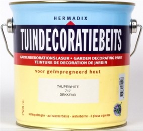 Tuindecoratiebeits717taupewhite2500ml-Hermadix