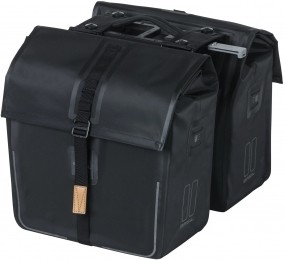 DubbelefietstasBasilUrbanDryMIK-50liter-MatZwart
