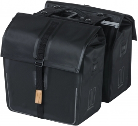 DubbelefietstasBasilUrbanDryMIK-50liter-MatZwart