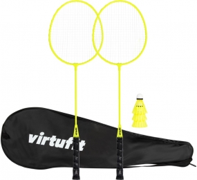 VirtuFitBadmintonSet-2Rackets-3shuttles-Inclusiefdraagtas