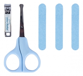 SevibabyBlauw3-deligeBabyManicureset