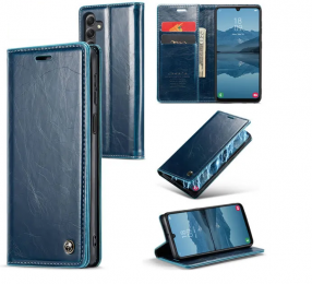 CaseMe-TelefoonhoesjegeschiktvoorSamsungGalaxyA244G-WalletBookCase-MetMagnetischeSluiting-Blauw