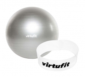 VirtuFitAnti-BurstFitnessbalPrometBalhouder-Grijs-65cm
