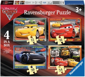 DisneyCars3LetsRacePuzzel4in1