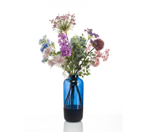 ZijdebloemboeketpaarsebloemenkunstplantexclvaasDriesprongCollection-Driesprongcollection