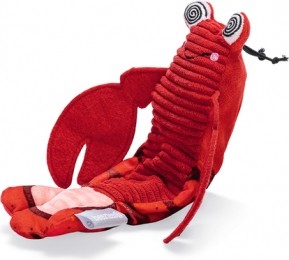 BeezteesBewegendeKreeft-Kattenspeelgoed-Pluche-USB-Rood-25x5x8cm