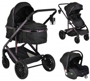 MoniAllRoadBlack3-in-1CombiKinderwagenincli-SizeAutostoel