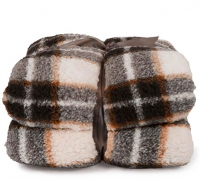 Plaidtris200x150cmsandstoneUniqueLiving-Uniqueliving