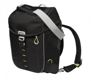 FietsschoudertasBasilMilesDaypack17Liter-ZwartLime