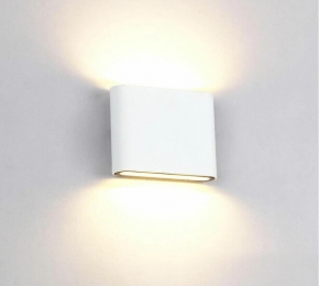 LEDWandlamp6WRechthoekigWarmWitWit