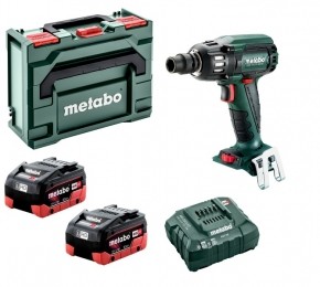 MetaboSSW18LTX400BL18VLiHDAccuSlagmoersleutelSet2x55AhAccuInMetaBOX-400Nm-12-Koolborstelloos