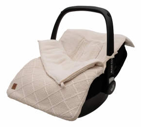 JolleinCheckKnitOatmeal35punts0-9MaandenAutostoelVoetenzak