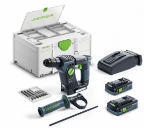 FestoolBHC18HPC40I-Plus18VLi-IonAccuSDS-PlusBoorhamerSet2x40AhInSystainer-18J