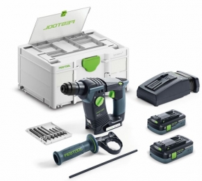 FestoolBHC18HPC40I-Plus18VLi-IonAccuSDS-PlusBoorhamerSet2x40AhInSystainer-18J