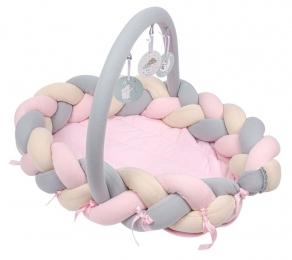 SevibabyRoze3-in-1BraidedBedbumperenBabynest