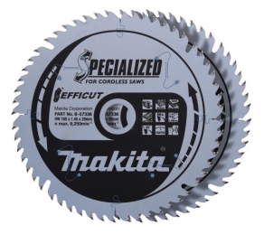 MakitaB-57336-2Cirkelzaagblad-Efficut165x20x14556T-Hout-Duopack