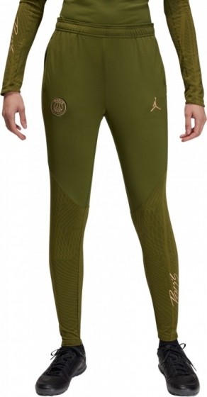 NikeParisSaint-GermainXJordanStrikeTrainingsbroek2023-2024DamesDonkergroenBeige